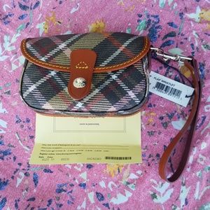 Dooney and Bourke flap wristlet.
